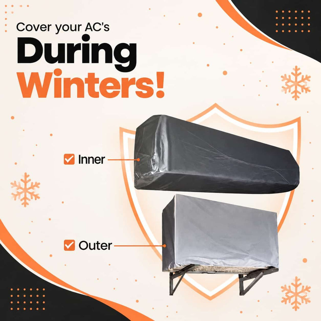 AC Dust Cover - (Inner + Outer) Water & Dust Proof | Universal Size